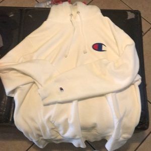 Champion reverse weave big c white no stains